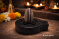Rare Dual Tilak Pattern Narmadeshwar Shivling 4inch