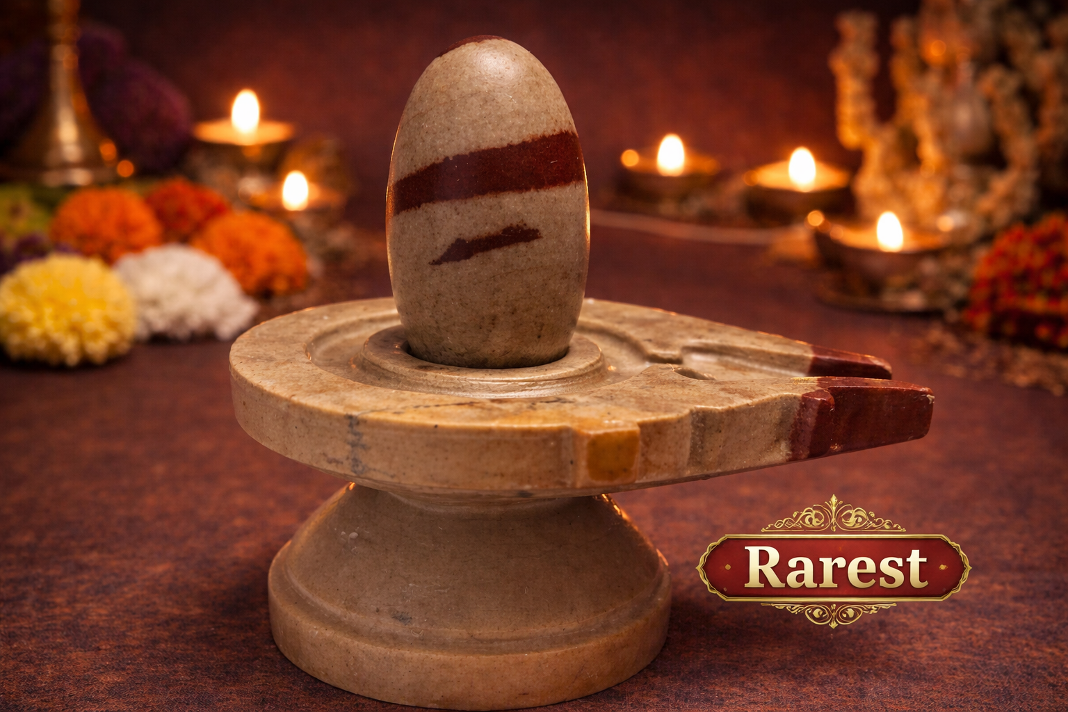 Rarest Divine Tilak Narmadeshwar Shivling — Mark of Cosmic Blessings